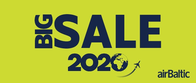 Спецпредложение airBaltic: BIG SALE 2020